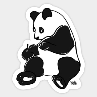 Panda Love - Love Animals Sticker